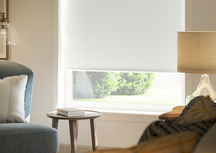 Rivulet (Blackout), Frost White - Twist&Fit Roller Blind - Image 5